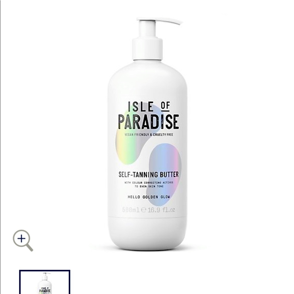 New Bottle of Isle of Paradise Tanning Butter